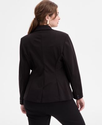 Plus Size Ponte Blazer, Exclusively at Macy's  