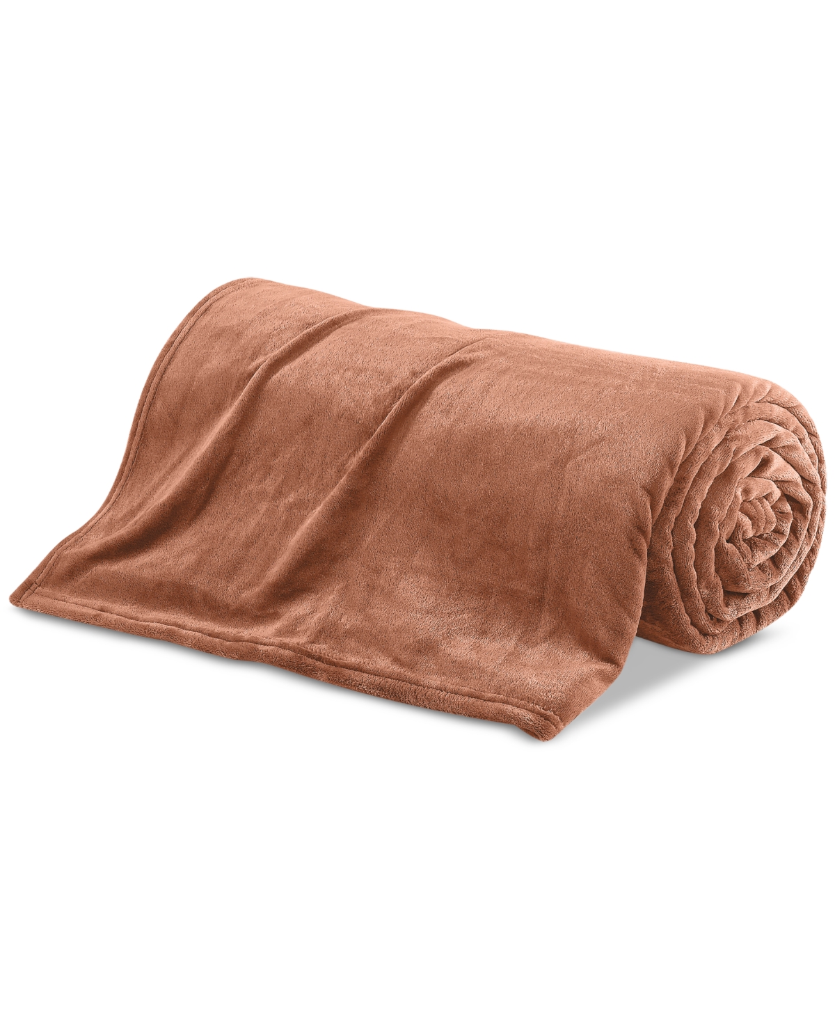 Chalet Decor Velvety Soft Plush Blanket, King In Brown