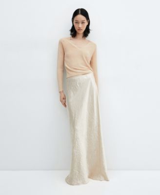 Women's V-Neck Lurex Sweater