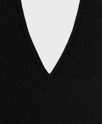 Women's Ribbed Halter-Neck Top