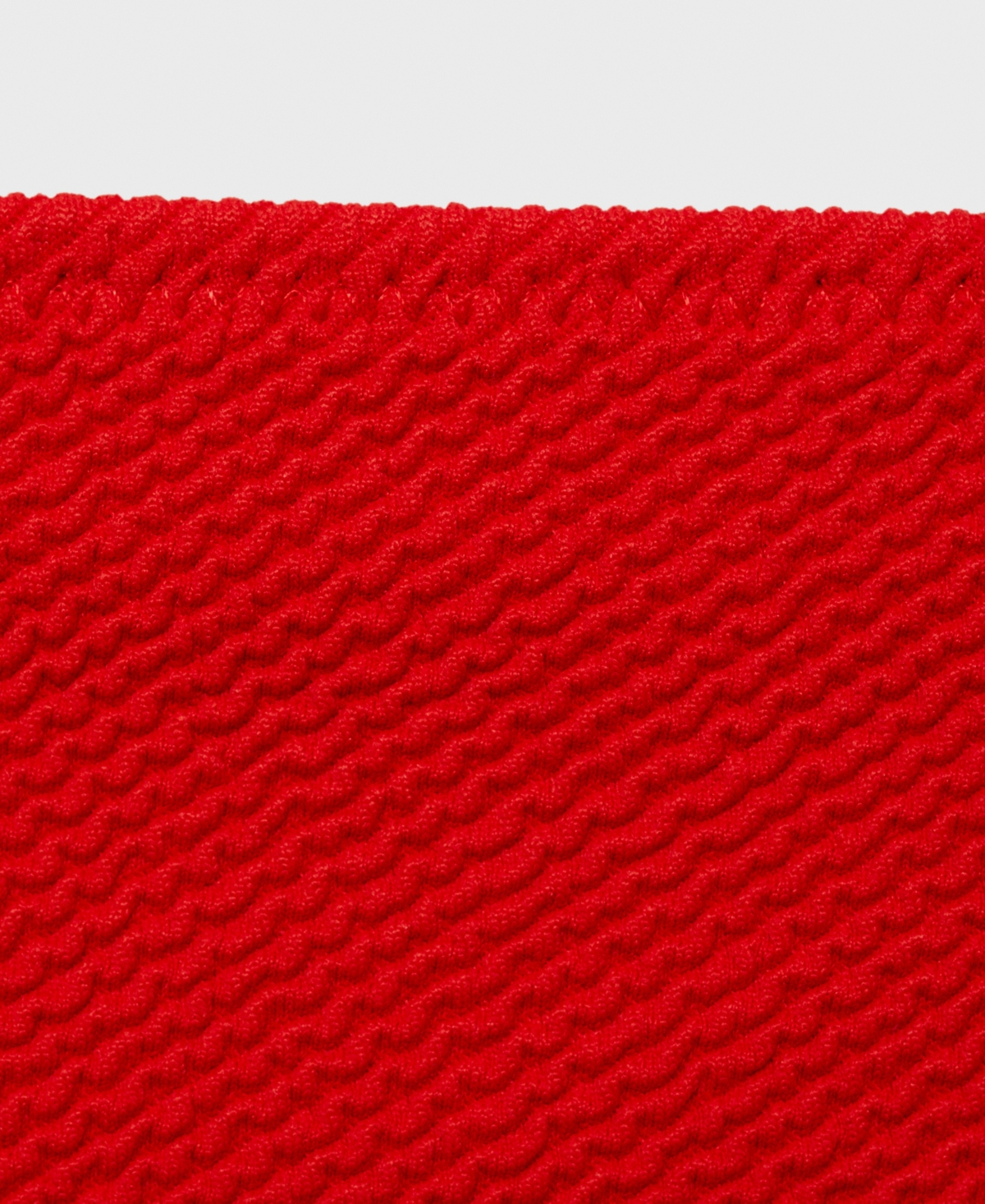 Mango Ribbed High-waisted Bikini Bottom Red In Red