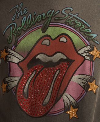 Women's Rolling Stones Star Lips Boyfriend T-Shirt