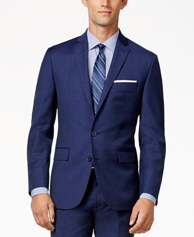 Ryan Seacrest Distinction Mid Blue Slim-Fit Jacket, Only at Macy's