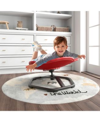 Kids Sensory Swivel Chair with Non-Slip Metal Base for Autistic Kids Indoor Outdoor