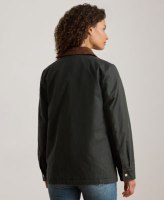 Women's Cord-Collar Waxed Jacket