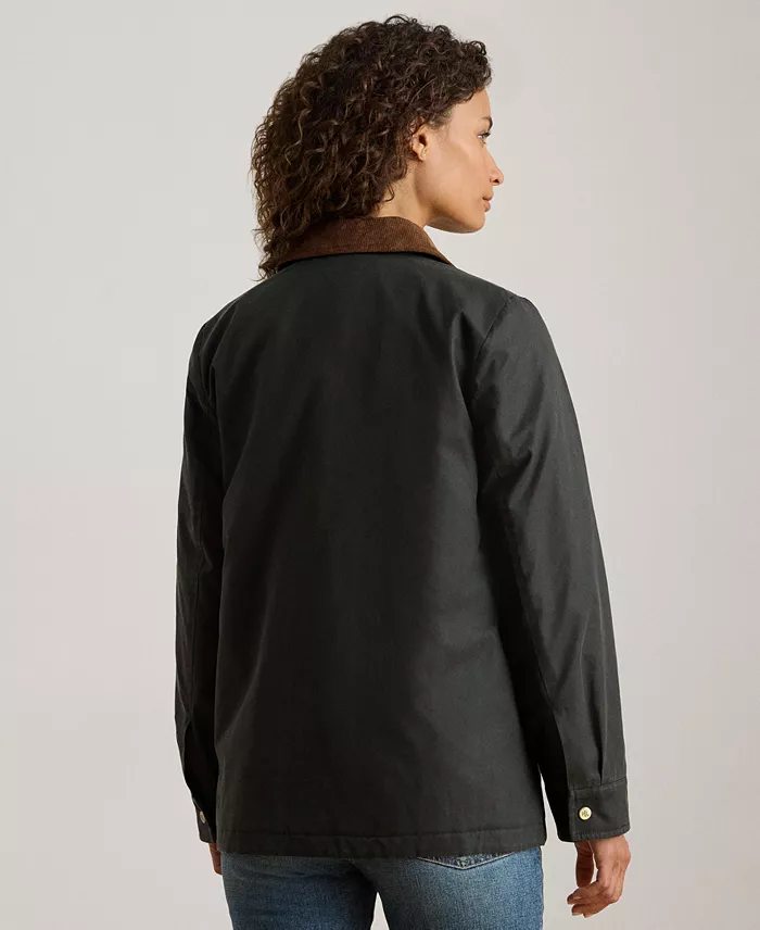 Women's Cord-Collar Waxed Jacket - thumbnail 5