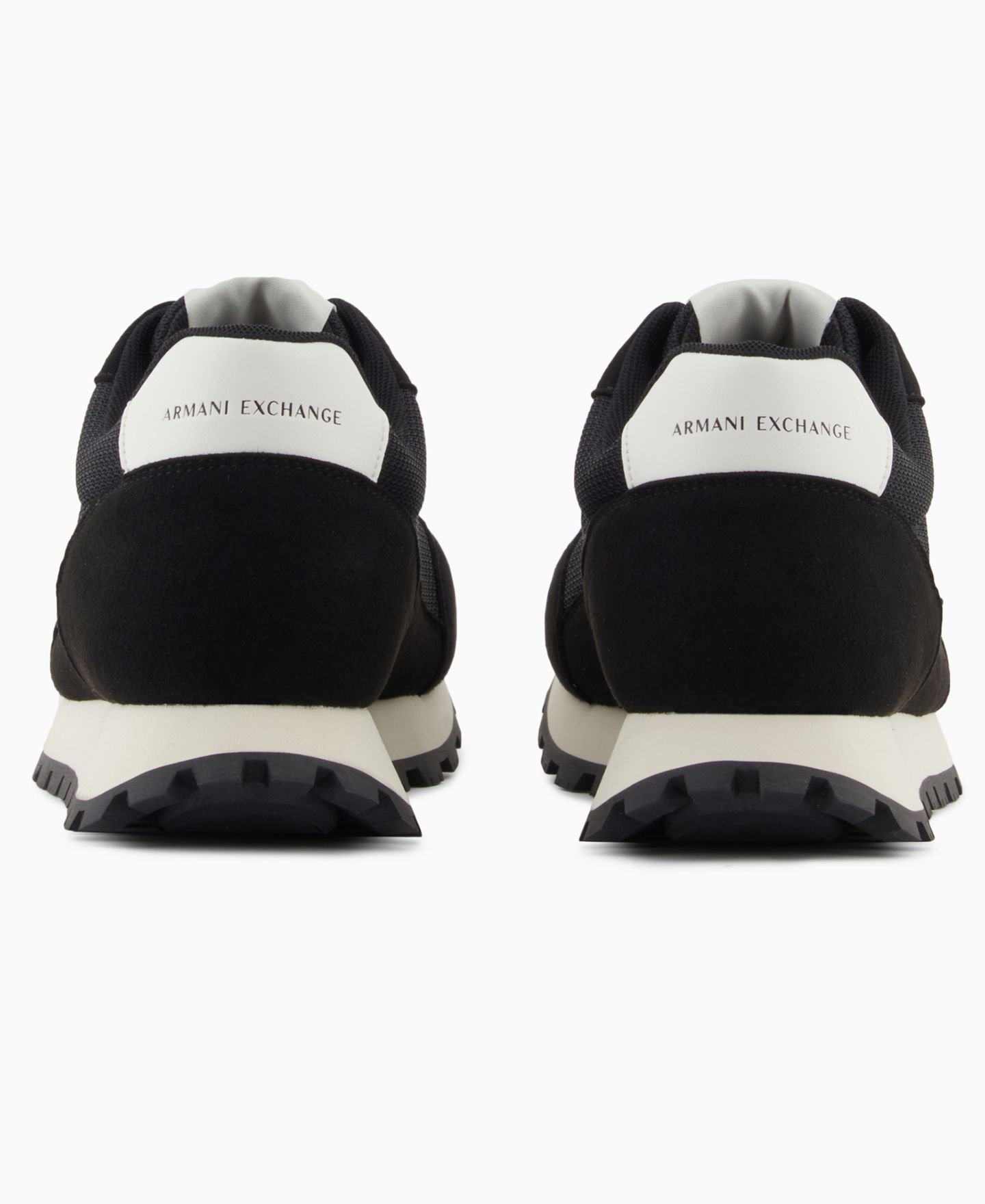 Мужские кроссовки A|X Armani Exchange Drop Logo Mesh, цвет: Чёрный / Молочный белый — фото 3