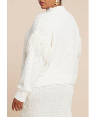 Women's Deep V-Neck Sweater