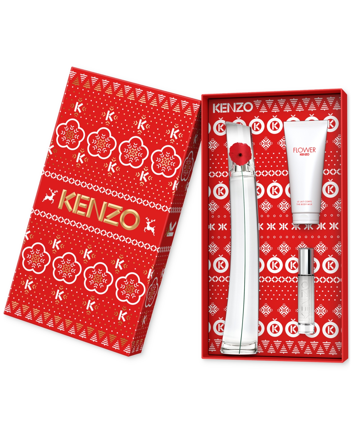 Kenzo 3-pc. Flower By  Eau De Parfum Gift Set In Transparent