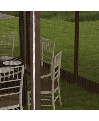 12' x 12' Pop Up Canopy with Mesh Sidewall Netting,