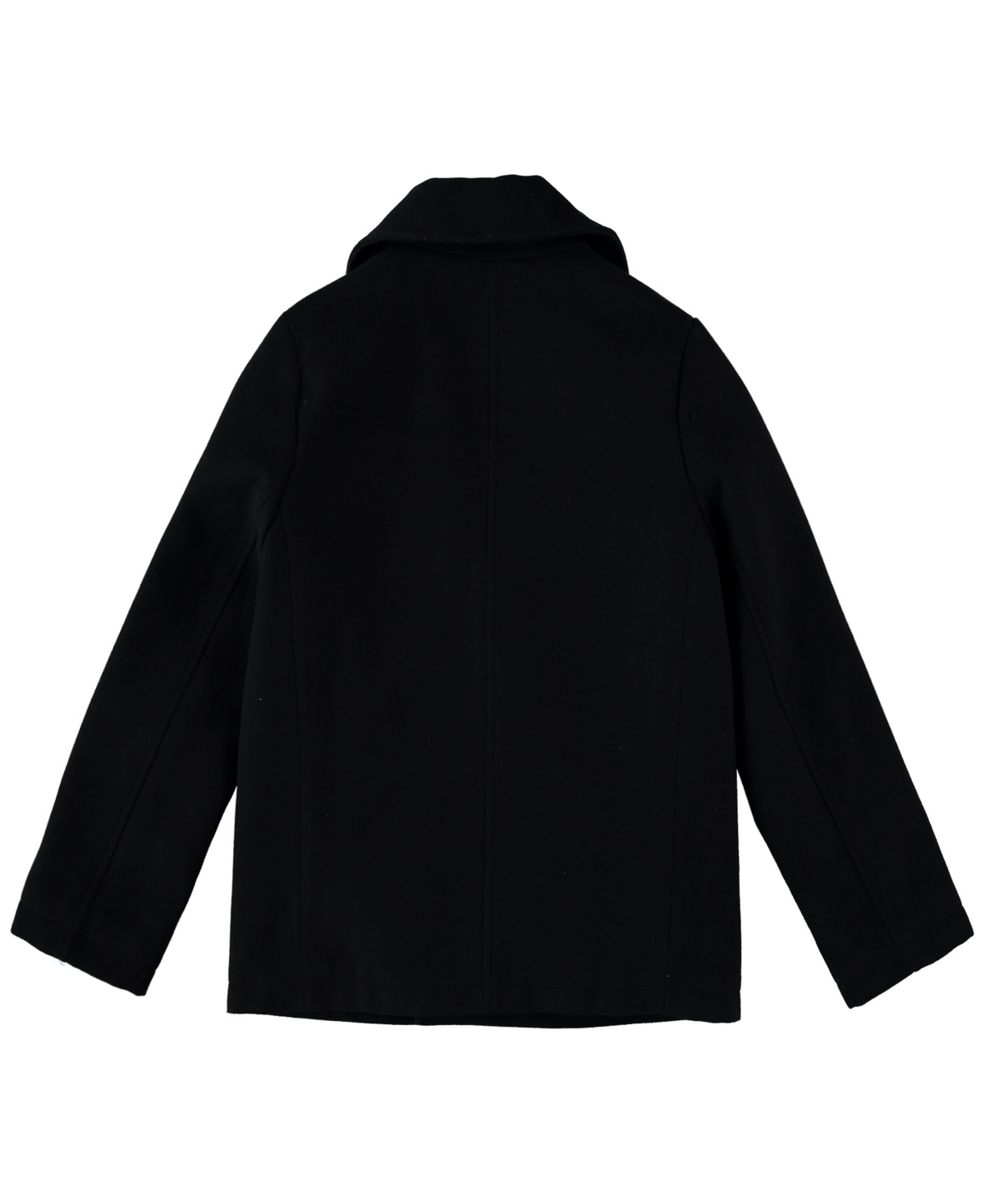 S Rothschild & Co Big Boys Double Breasted Peacoat In Black