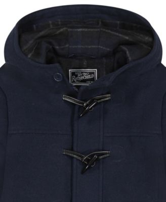 Toddler and Little Boys 2-Piece Toggle Dress Coat and Scarf Set