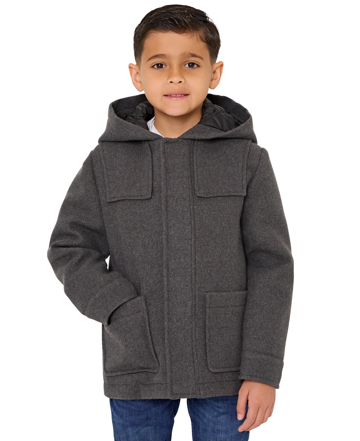 S Rothschild & Co Toddler And Little Boys Hooded Jacket In Gray
