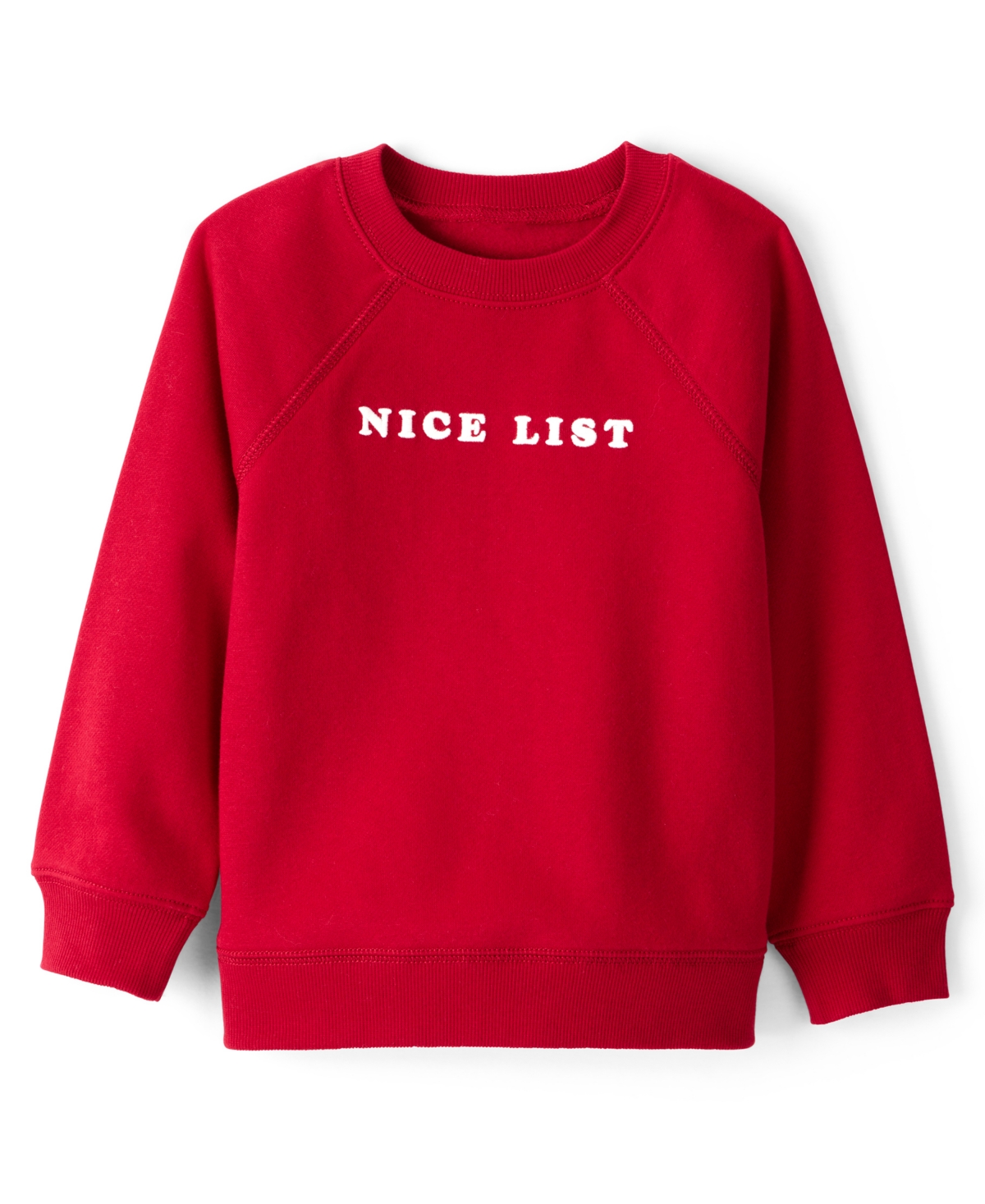 Carter's Toddler Boys Christmas Nice List Long Sleeve Pullover Sweatshirt In Red