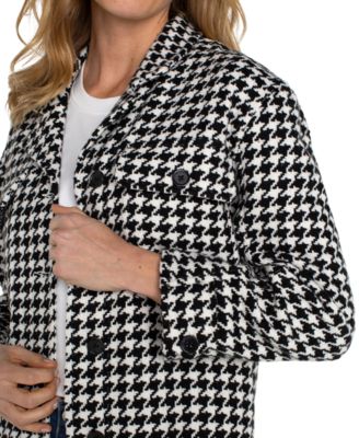 Petite Boxy Notch Collar Shacket