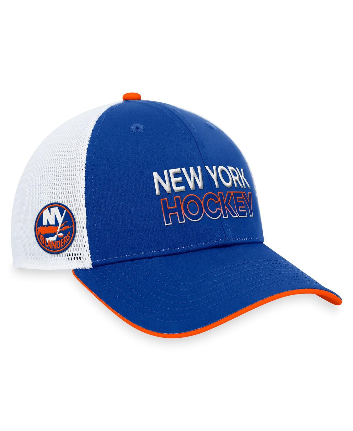 Fanatics Men's Royal New York Islanders Authentic Pro Rink Trucker Adjustable Hat