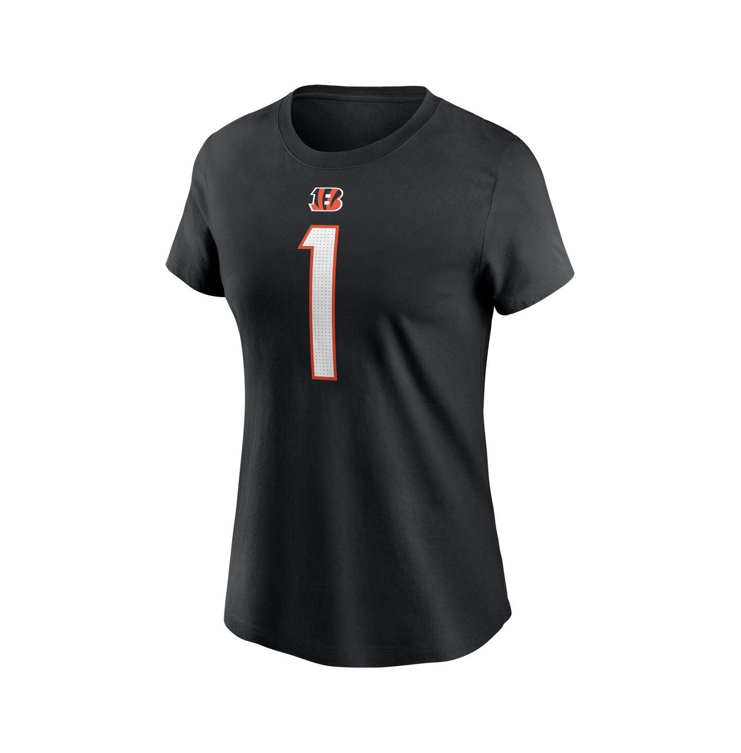 Женская футболка Nike Ja'Marr Chase Black Cincinnati Bengals Player Name & Number — фото 3