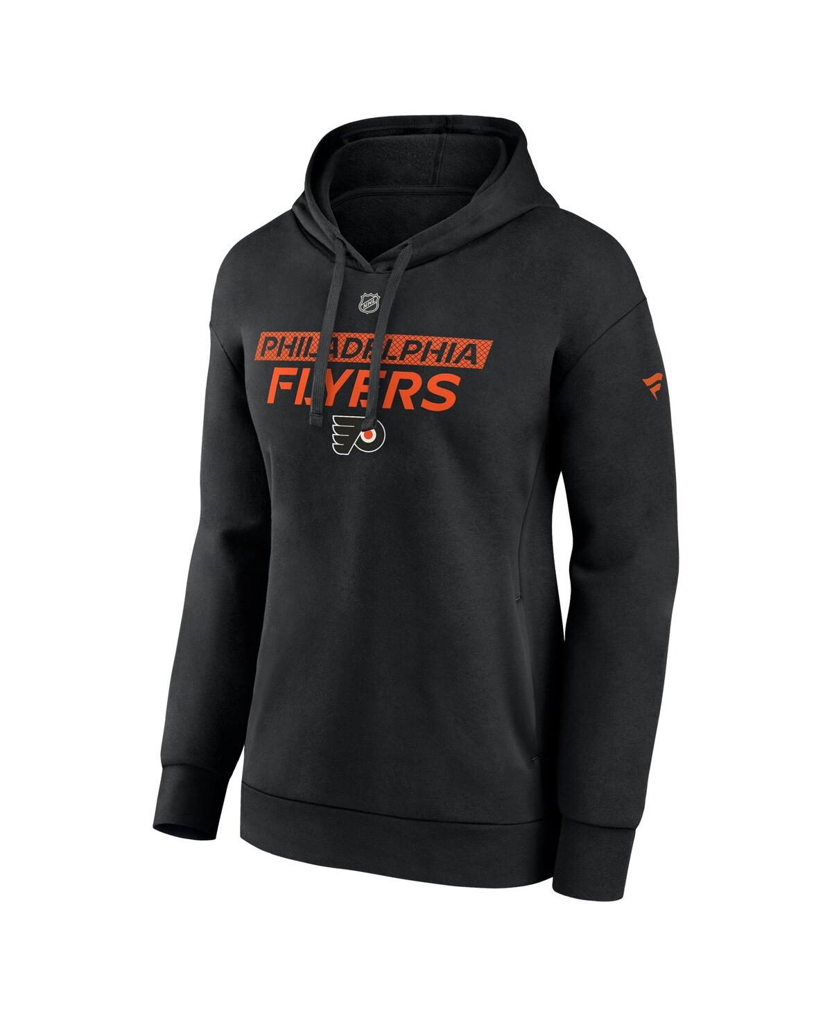 Fanatics Women's Black Philadelphia Flyers Authentic Pro Core Primary Fleece Pullover Hoodie In Black