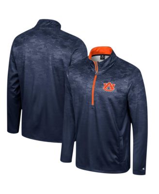 Colosseum - Men's Navy Auburn Tigers The Machine Half-Zip Jacket