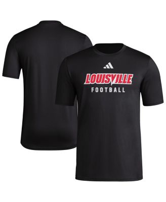 adidas - Men's Black Louisville Cardinals Locker Practice Football Pre-Game T-Shirt