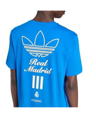 Men's Blue Real Madrid Terrace Icons Collection Graphic T-Shirt