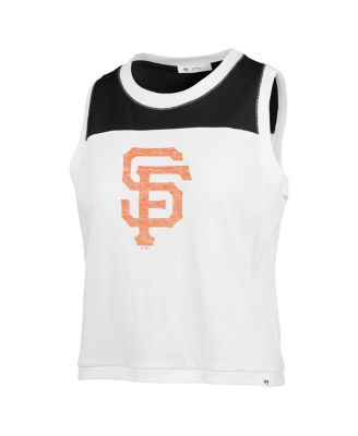 Women's White San Francisco Giants Premier Zoey Waist Length Tank Top