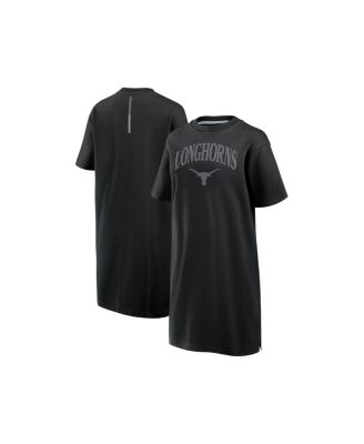 Fanatics - Women's Black Texas Longhorns Elements Go Tri-Blend T-Shirt Dress
