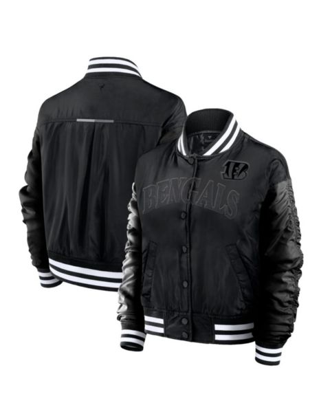 Женские куртки Fanatics Women's Black Cincinnati Bengals Elements Wave Full-Snap Jacket