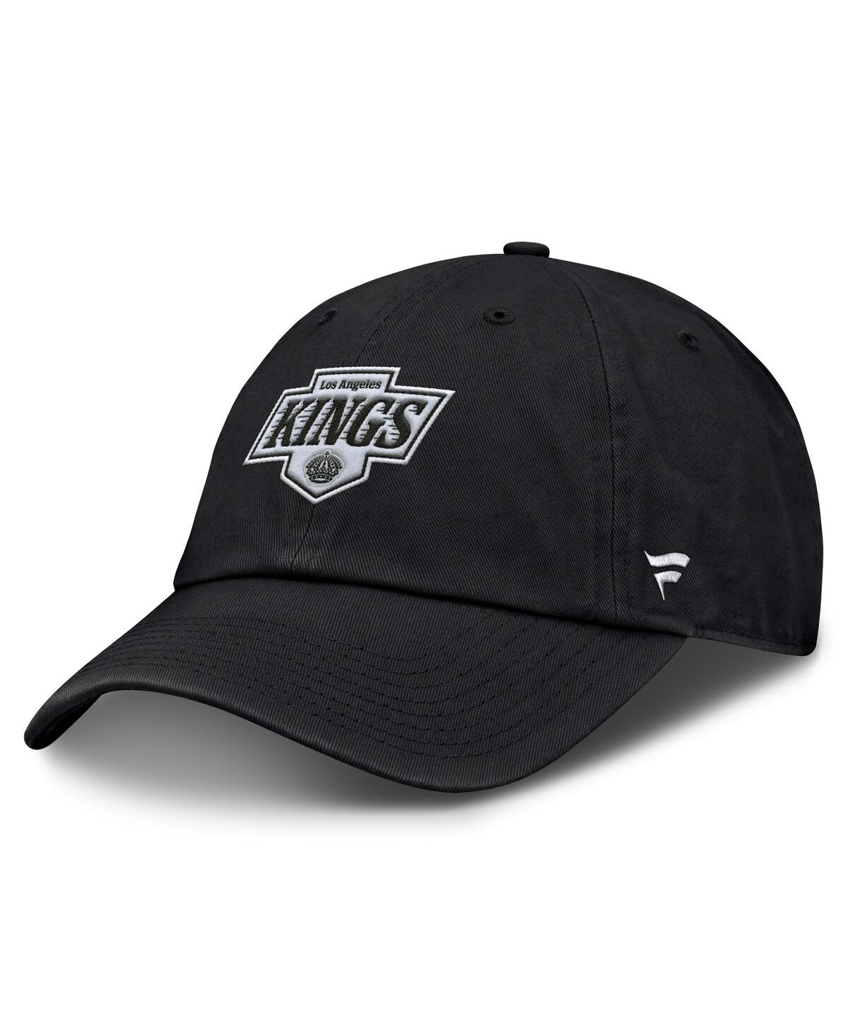 Fanatics Men's Black Los Angeles Kings Primary Logo Adjustable Hat - Black