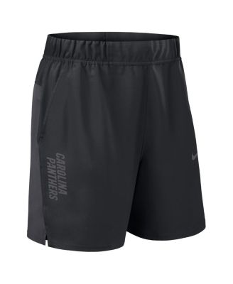 Men's Black Carolina Panthers Woven Victory Performance Shorts
