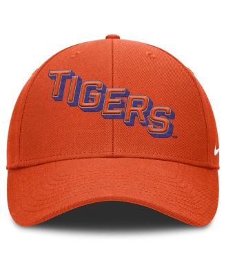Men's Orange Clemson Tigers Slanted Primetime Rise Performance Adjustable Hat