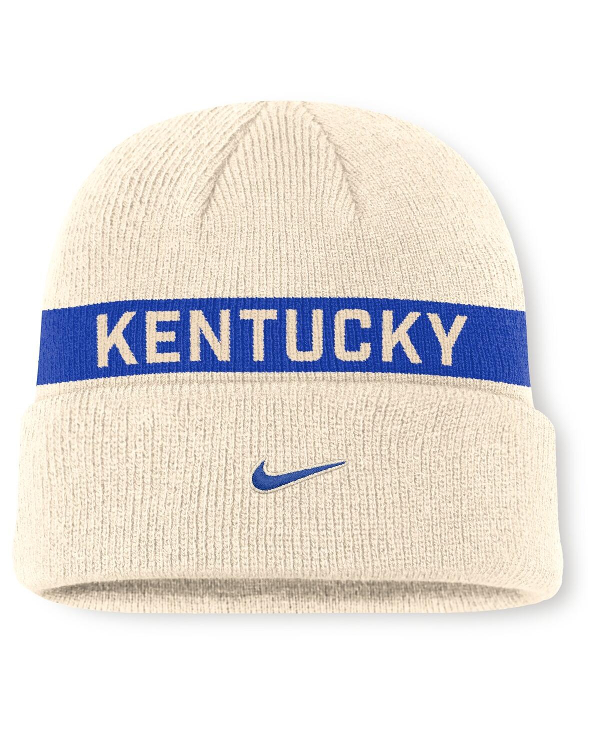 Nike Men's Natural Kentucky Wildcats Peak Primetime Utility Cuffed Knit Hat In Neutral