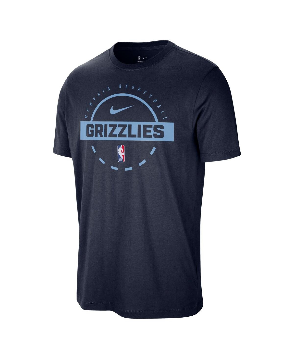 Nike Navy Memphis Grizzlies Authentic Practice T-shirt In Blue