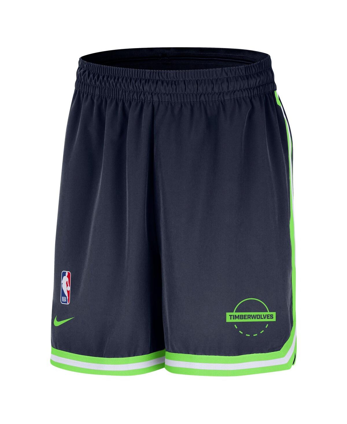 Nike Navy Minnesota Timberwolves Authentic Practice Dna Woven Performance Shorts In Blue