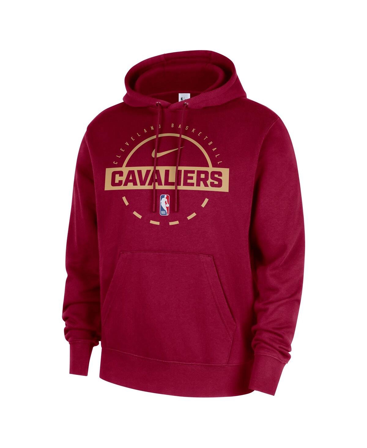 Nike Men's Wine Cleveland Cavaliers 2025/26 Authentic Practice Club Pullover Hoodie In Red