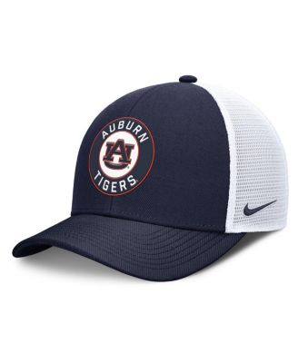 Nike - Men's Navy/White Auburn Tigers Rise Primetime Performance Trucker Adjustable Hat