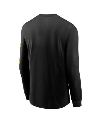 Men's Black Iowa Hawkeyes Classic Location Long Sleeve T-Shirt