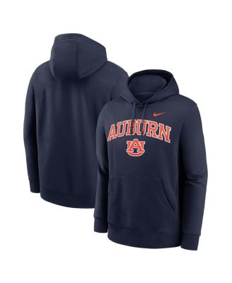 Nike - Men's Navy Auburn Tigers Club Fleece Arch Pullover Hoodie