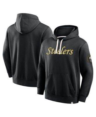 Men's Black Pittsburgh Steelers New Horizons Heritage Pullover Hoodie