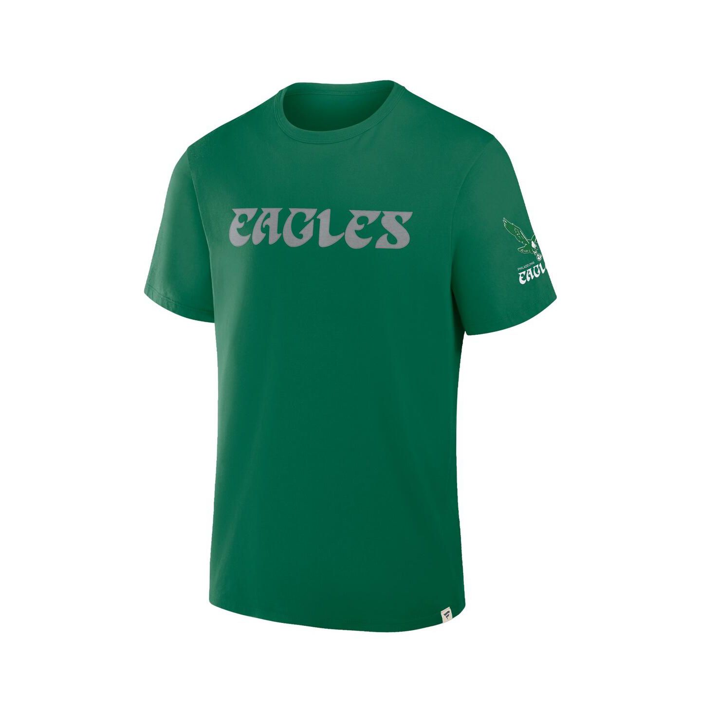 Мужская футболка Fanatics Kelly Green Philadelphia Eagles Elevated Classic Legacy — фото 3
