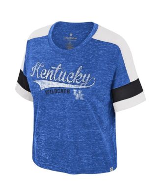 Women's Royal Kentucky Wildcats Color Block Scoop Neck T-Shirt