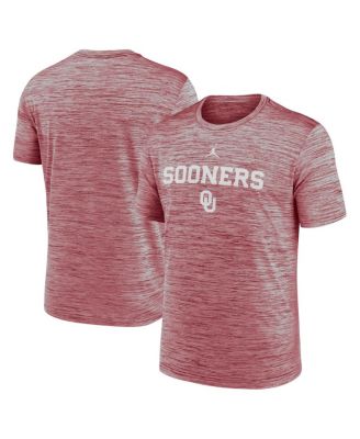 Jordan - Men's Crimson Oklahoma Sooners 2025 Sideline Velocity Performance T-Shirt