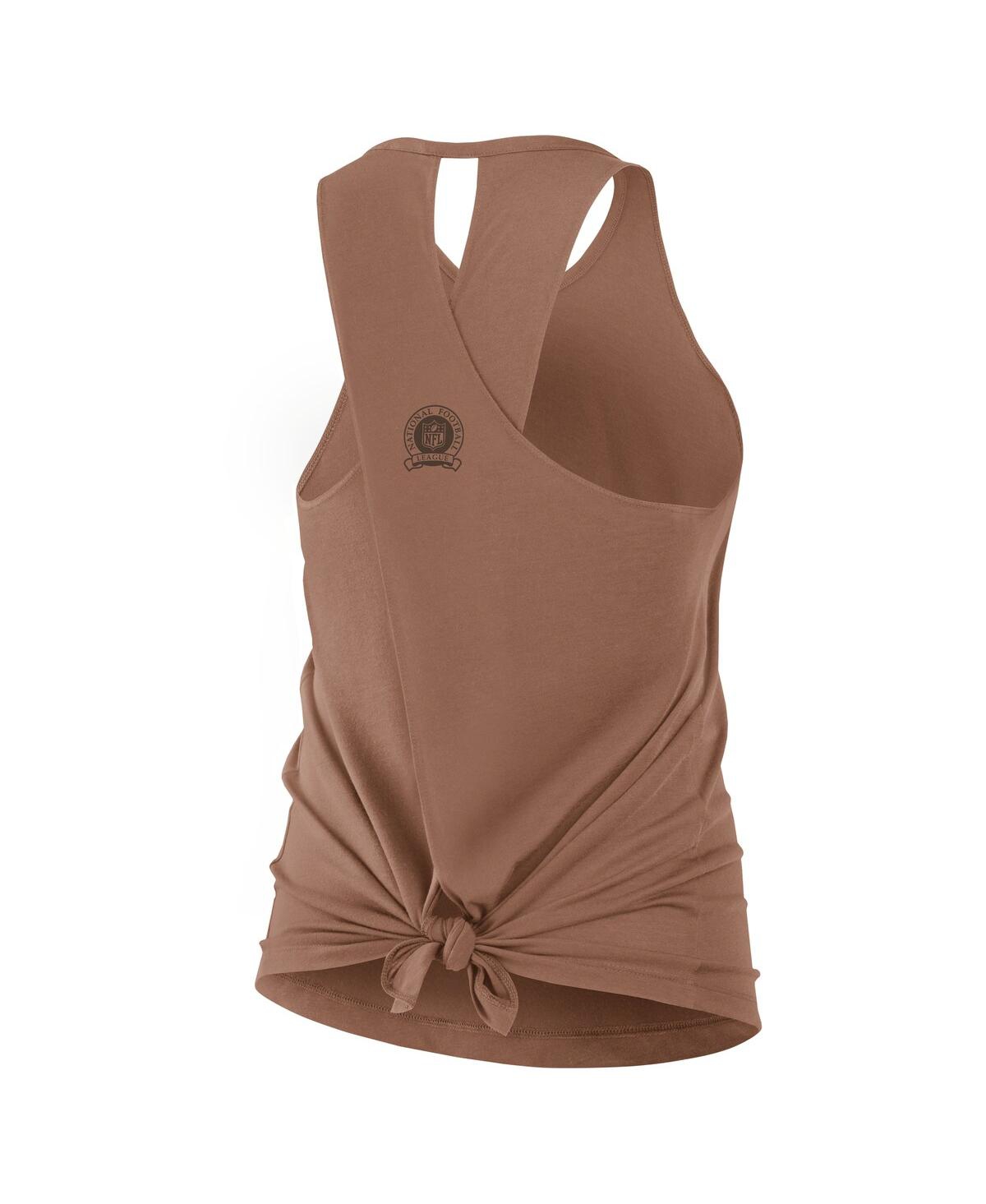 Nike Women's Brown Cleveland Browns Glory Crisscross Performance Tank Top In Brown