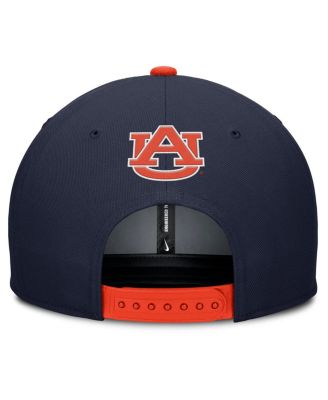 Men's Navy/Orange Auburn Tigers 2025 On-Field Patch Pro Dri-FIT Snapback Hat