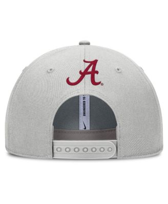 Men's Gray Alabama Crimson Tide 2025 Sideline Dust Pinched Rise Adjustable Hat