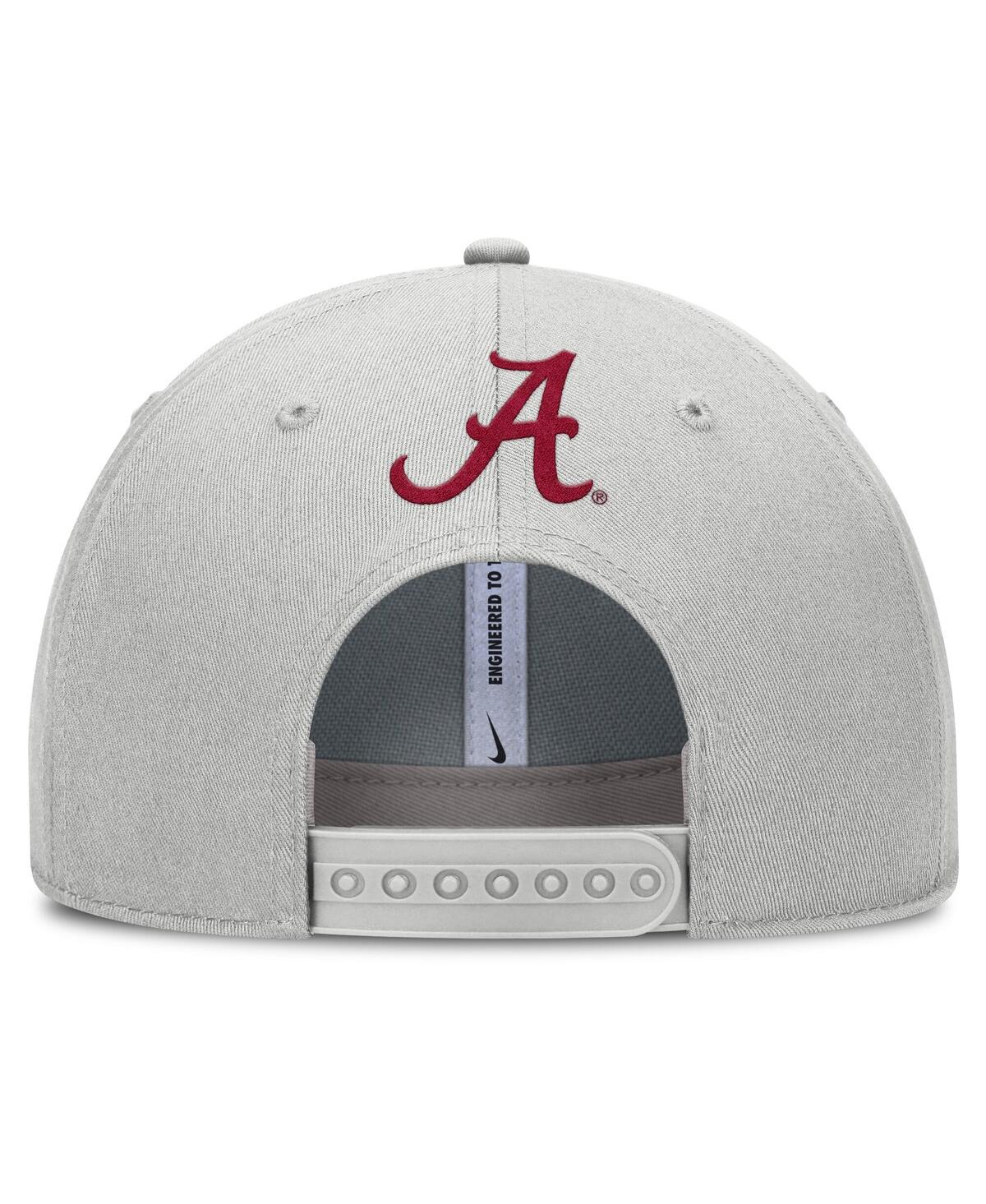 Nike Gray Alabama Crimson Tide 2025 Sideline Dust Pinched Rise Adjustable Hat In Gray