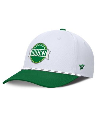 Fanatics - Men's White/Green Oregon Ducks Admiral Adjustable Hat