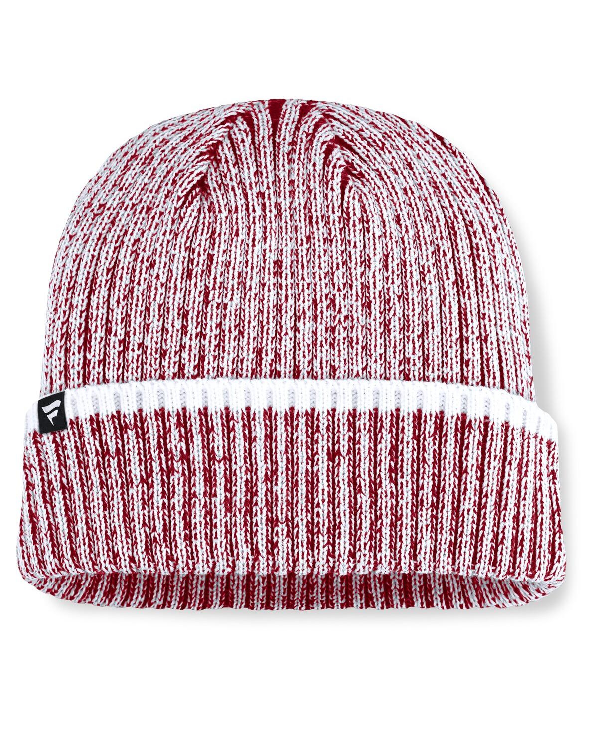 Fanatics Men's Cardinal/White Iowa State Cyclones Haze Cuffed Knit Hat