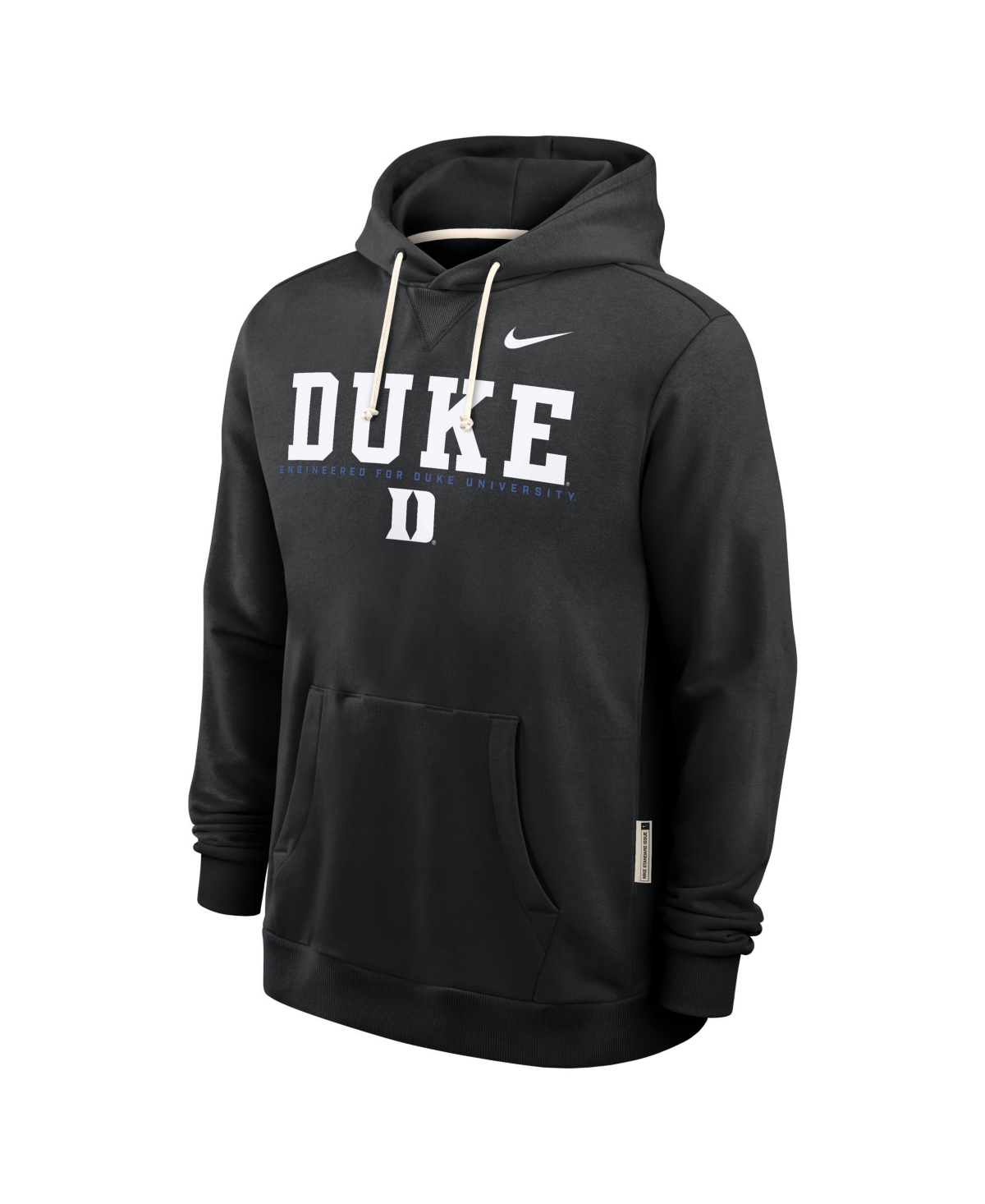 Nike Black Duke Blue Devils 2025 Sideline Standard Issue Dri-fit Hoodie In Black
