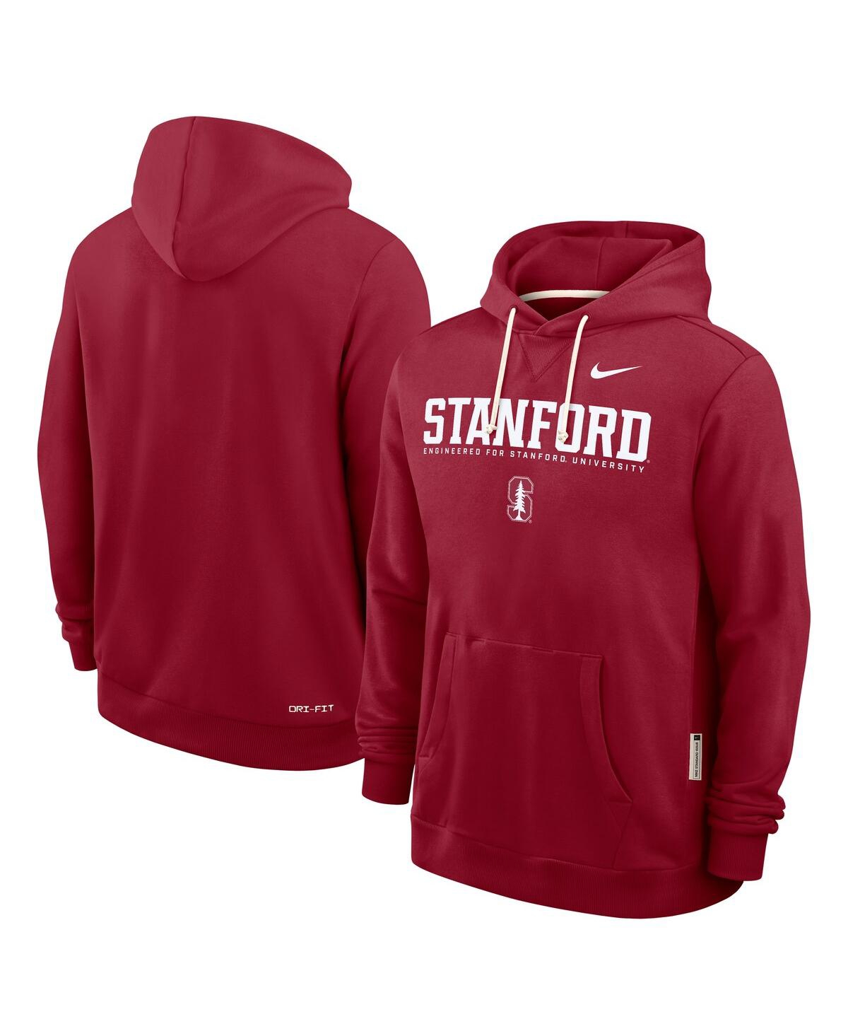 Nike Cardinal Stanford Cardinal 2025 Sideline Standard Issue Dri-fit Hoodie In Brown